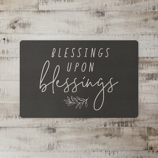 Blessings Upon Blessings Floor Mat, 18" x 27"